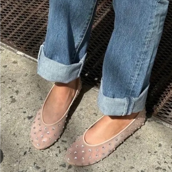Steve madden embellished nude Flats - Picture 1 of 6